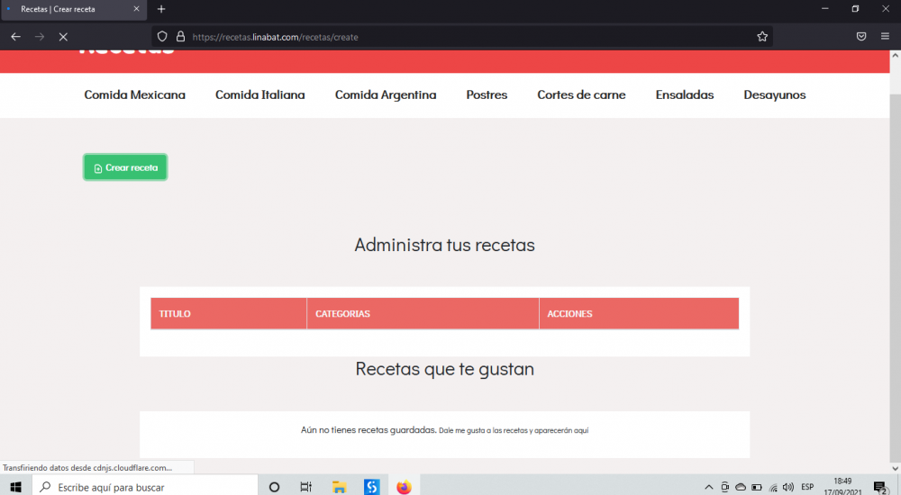 Receta de prueba